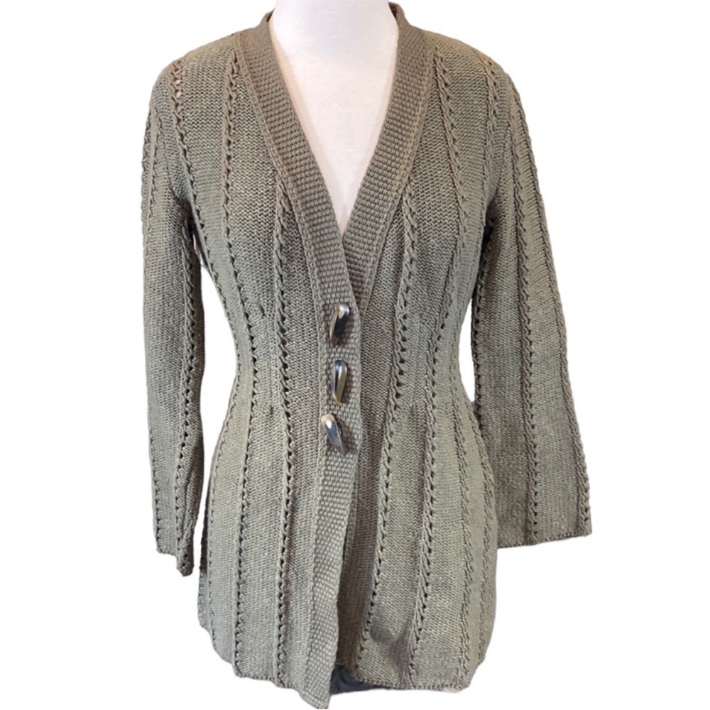 Willow Long Cabled Cardigan